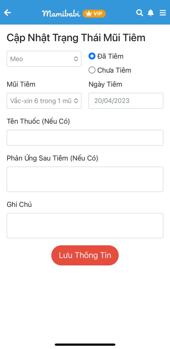 NHỮNG ĐIỀU MẸ CẦN BIẾT VỀ LỊCH TIÊM PHÒNG CỦA CON 

Hiện nay Mamibabi đã có sẵn chức năng theo dõi lịch tiêm phòng, nhờ đó mẹ có thể biết được bé đã tiêm mũi nào và khi nào cần tiêm tiếp. Ngoài ra, chức năng này còn giúp mẹ: 
- Ghi chép lại lịch tiêm, ngày tiêm, triệu chứng của bé
- Tìm hiểu thông tin về các loại bệnh cần tiêm vắc-xin
- Biết được đường lây truyền của các loại bệnh, giúp bé phòng bệnh tốt hơn 

Mẹ có thể sử dụng ngay chức năng theo dõi lịch tiêm tại đây https://mamibabi.com.vn/baby/vaccine 

Đây chỉ là một trong số hàng ngàn nội dung có sẵn tại Mamibabi: 

- Hơn 500 hoạt động giáo dục sớm cho bé từ 0 - 6 tuổi https://mamibabi.com.vn/khoa-hoc#gds 
- 56 khóa học toàn diện và chuyên sâu dành cho mẹ bầu và bé 0 - 6 tuổi: https://mamibabi.com.vn/khoa-hoc
- Hơn 300 món ăn dặm cho bé từ 6 tháng đến 2 tuổi https://mamibabi.com.vn/an-dam
- Thực đơn 280 ngày mang thai cho mẹ bầu https://mamibabi.com.vn/thai-giao-dinh-duong
- Mẹ được tư vấn mọi vấn đề về mang thai – thai giáo – nuôi con https://mamibabi.com.vn/community 
- Lộ trình tăng cân 40 tuần của mẹ https://mamibabi.com.vn/special/pregnancy_weight_gain 
- Bảng cân nặng thai nhi 40 tuần https://mamibabi.com.vn/news/95/can-nang-va-chieu-dai-thai-nhi-theo-chuan-who-2022 
- Hơn 3000 hoạt động thai giáo giúp mẹ vui bé khỏe https://mamibabi.com.vn/vip/info?mode=1
- Hơn 1000 bản nhạc thai giáo và karaoke thai giáo https://mamibabi.com.vn/nhac-thai-giao 
- Hơn 1000 bài thơ và câu truyện thai giáo tiếng Anh, tiếng Việt, Ehon, audio https://mamibabi.com.vn/newscategory/15/truyen-thai-giao#fetalMenuPopup 
- Những bài viết mới liên tục được tổng hợp và cập nhật https://mamibabi.com.vn/knowledge